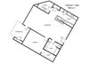 1 bedroom floor plan